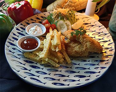 traditional British fish and chips